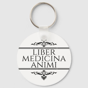 Liber Medicina Animi Magnet Button Nyckelring