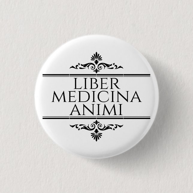Liber Medicina Animi Magnet Knapp (Framsida)