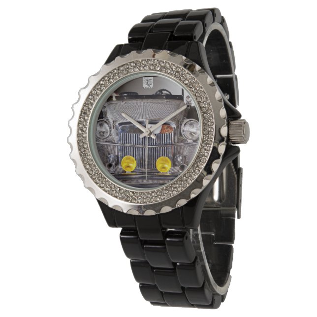 Liberace Crystal Duesenberg Grill watch Armbandsur (Vinklad)