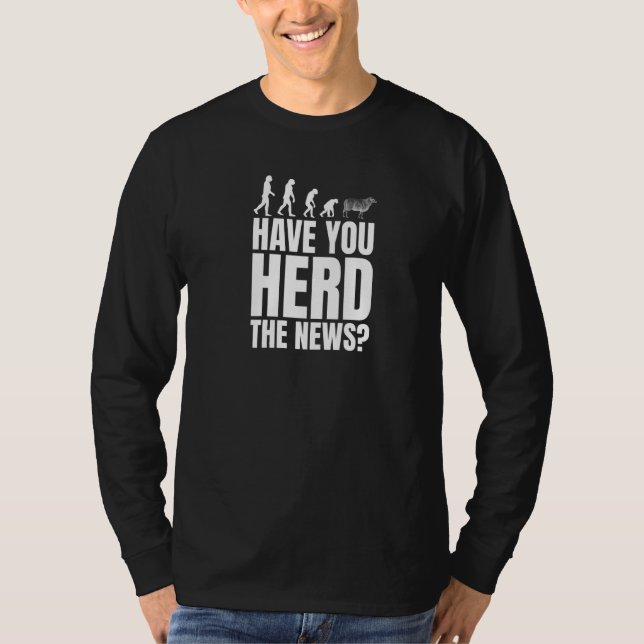 Liberal Herd Mentality Brainwash Sheeple Pun Ant T Shirt (Framsida)