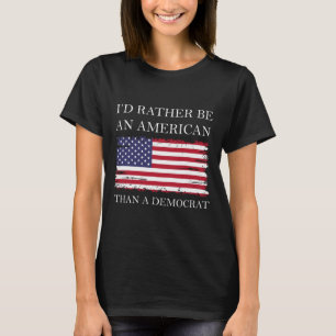 Liberal I&#", var snarare en amerikan än en demokr T Shirt