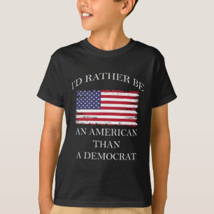 Liberal I&#", var snarare en amerikan än en demokr T Shirt