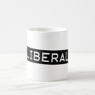 Liberal Label Tape Funny Democrat Kaffemugg