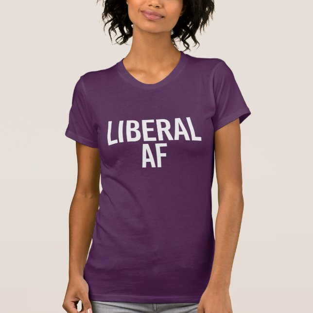 Liberal person AF - - vit - T-shirt (Framsida)