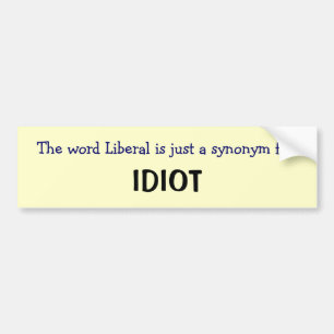Liberal person är en synonym bildekal
