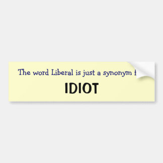 Liberal person är en synonym bildekal