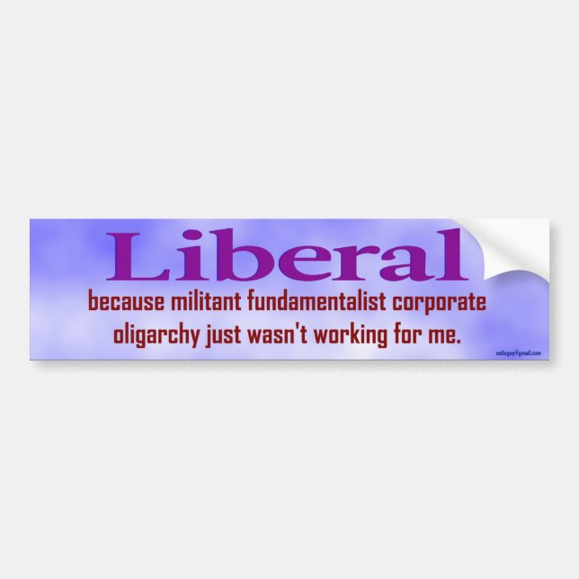 Liberal person… bildekal (Framsidan)