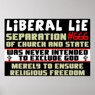 Liberal person ljuger #666 poster