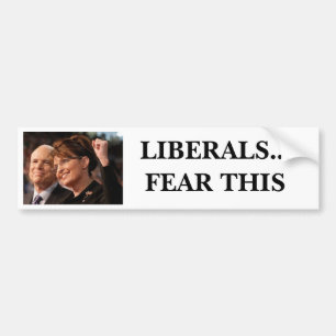 Liberal person… skräck detta bildekal