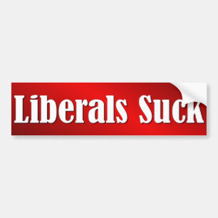 Liberal person suger bildekal