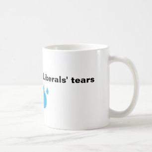 Liberal person tårar kaffemugg