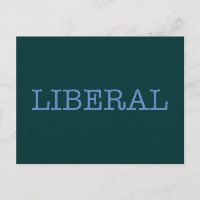 Liberal person vykort (Framsida)