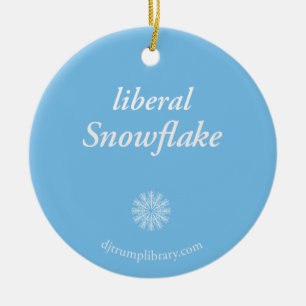 "Liberal Snowflake"-rundan Julgransprydnad Keramik