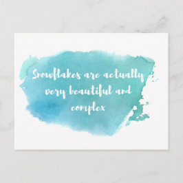 Liberal Snowflake-vykort Vykort