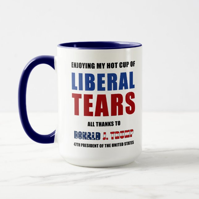Liberal Tårar 47:e president - 15 oz. Mugg (Vänster)