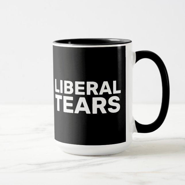 LIBERAL TÅRAR FUNNY KAFFE KOPPAR (Höger)