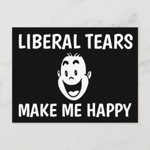 LIBERAL TÅRAR GÖR MIG GLAD POSTKORT VYKORT