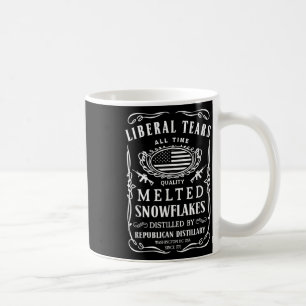 Liberal Tårar Shirt Funny Republican Konservativ Kaffemugg