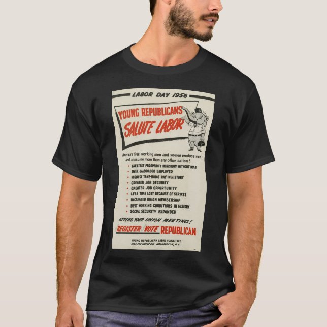 Liberala GOP? 1956 T-shirt (Framsida)