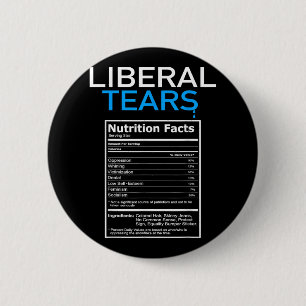 Liberala Tårar Anti Liberal Pro Trump Republican Knapp