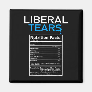 Liberala Tårar Anti Liberal Pro Trump Republican Magnet