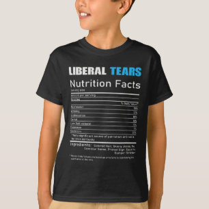Liberala Tårar Anti Liberala Republikanska Present T Shirt