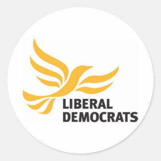 Liberaldemokrater Runt Klistermärke