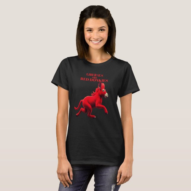 LIBERALER ÄR EN RÖD ÅSNOR T SHIRT (Hel framsida)