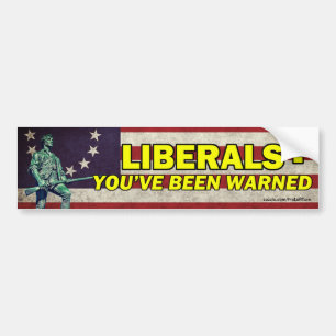 Liberaler - du har blivit varnad stöt bildekal