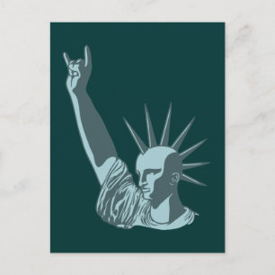 Liberalernas staty vykort