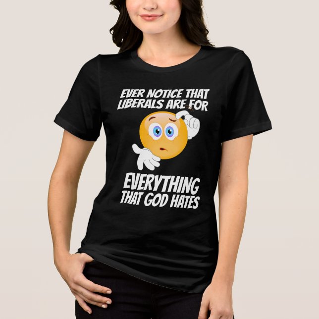 LIBERALISM = ALLT SOM HATES T-SHIRT HADE. (Framsida)