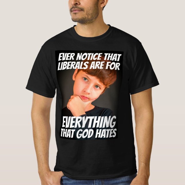 LIBERALISM = ALLT SOM HATES T-SHIRTS (Framsida)