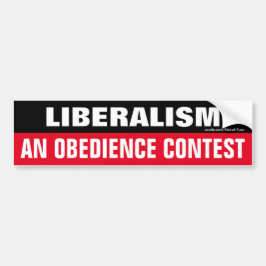 Liberalism An Obedience Tävling Bumper Sticker Car Bildekal