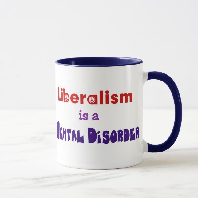 Liberalism är en mental oordning 3 mugg (Höger)