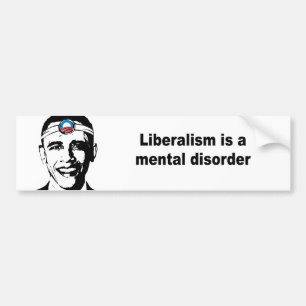 Liberalism är en mental oordning bildekal