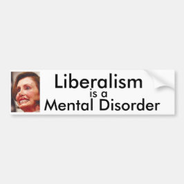Liberalism är en mental oordning bildekal