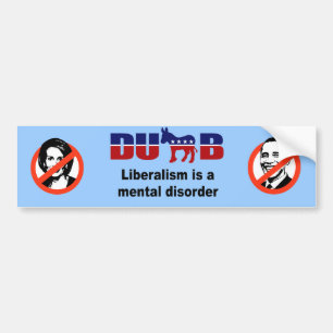 Liberalism är en mental oordning bildekal