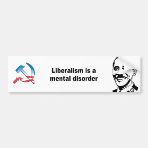 Liberalism är en mental oordning bildekal