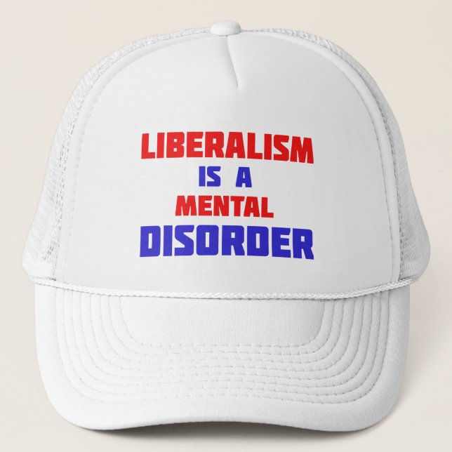 Liberalism är en sinnessjukdom Truckerhatt Keps (Framsida)
