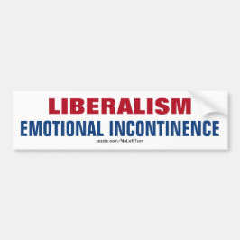 Liberalism är en uttrycklig inkontinens bildekal