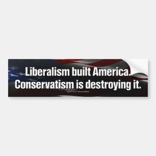Liberalism byggde Amerika Bildekal