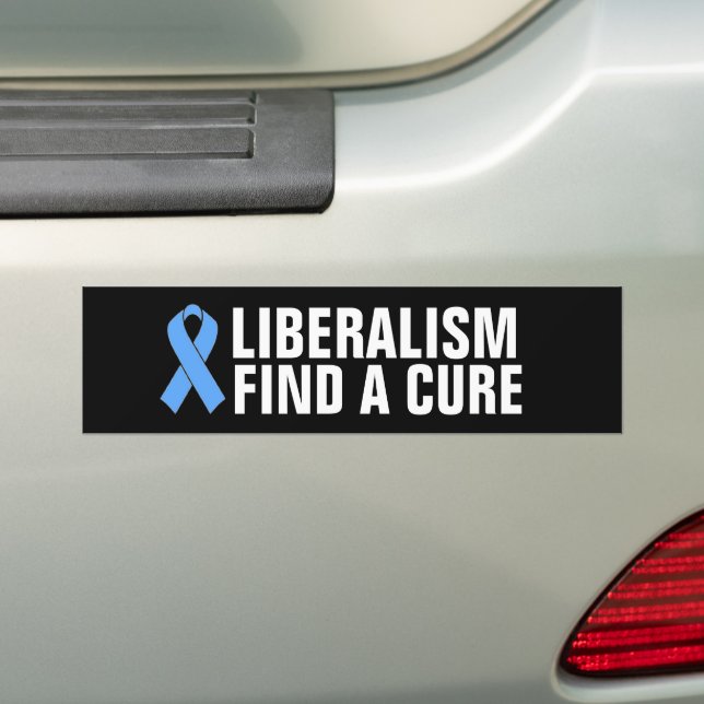 LIBERALISM, LIBERALISM, FINNS EN KYLBUMPER STICKE BILDEKAL (På Bil)