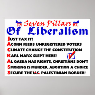 Liberalismens sju pelare poster