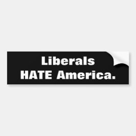 Liberals HATE America Bildekal