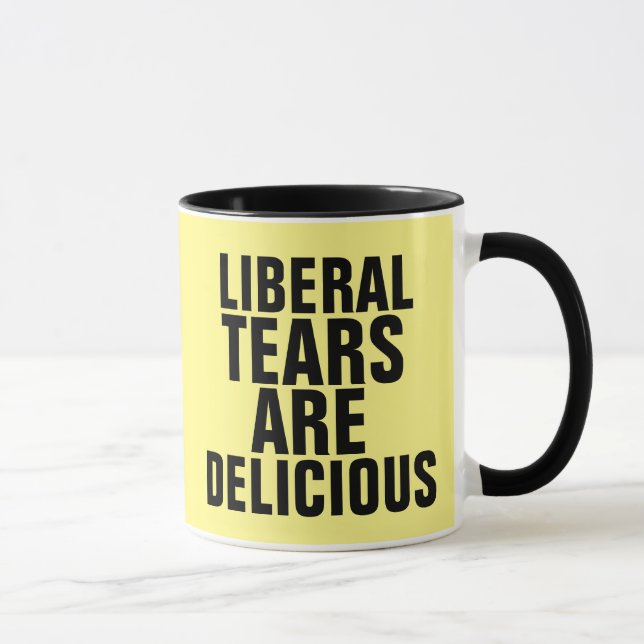 LIBERALT TÅRAR ÄR SKYLDIGT Kaffe koppar (Höger)