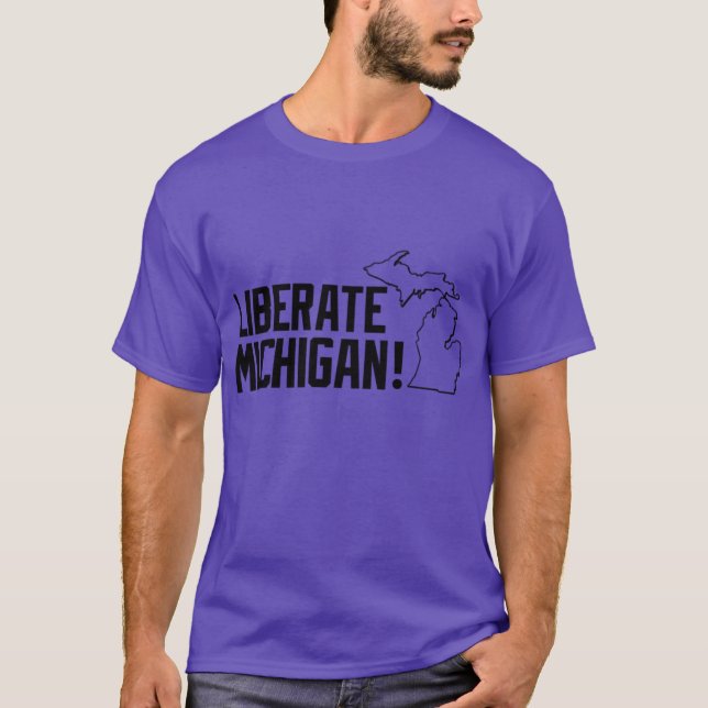 Liberate Michigan 9 T Shirt (Framsida)