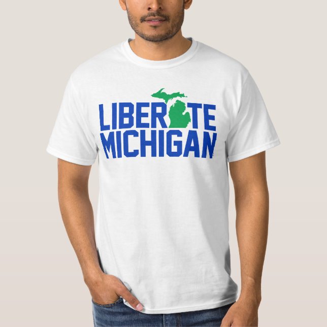 Liberate Michigan T Shirt (Framsida)