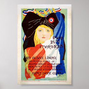 Liberated Alsace - Fransk Poster