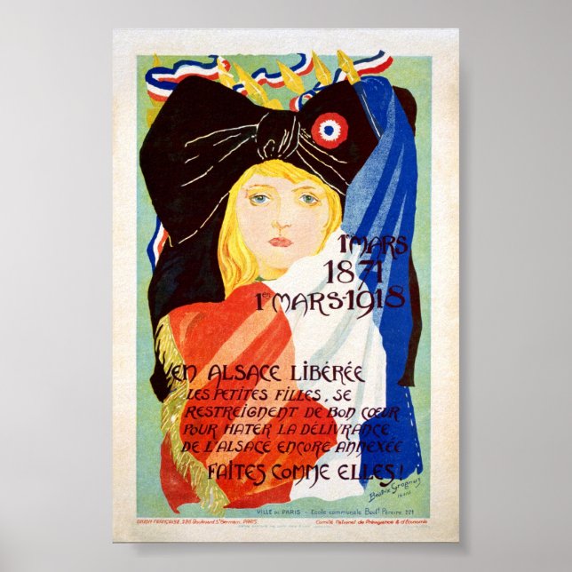 Liberated Alsace - Fransk Poster (Framsidan)