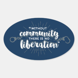 Liberation Stickers Ovalt Klistermärke